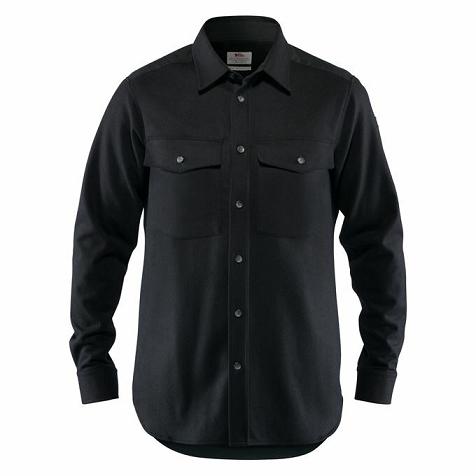 Fjallraven Övik Shirts Black Singapore For Men (SG-136055)